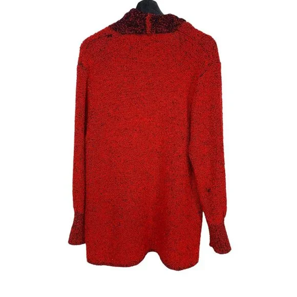 Vintage 90s Sideffects Open Front Cardigan Large